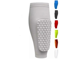 Protetor de Canela Infantil Shindefender com Almofadas Honeycomb Manga Compressiva