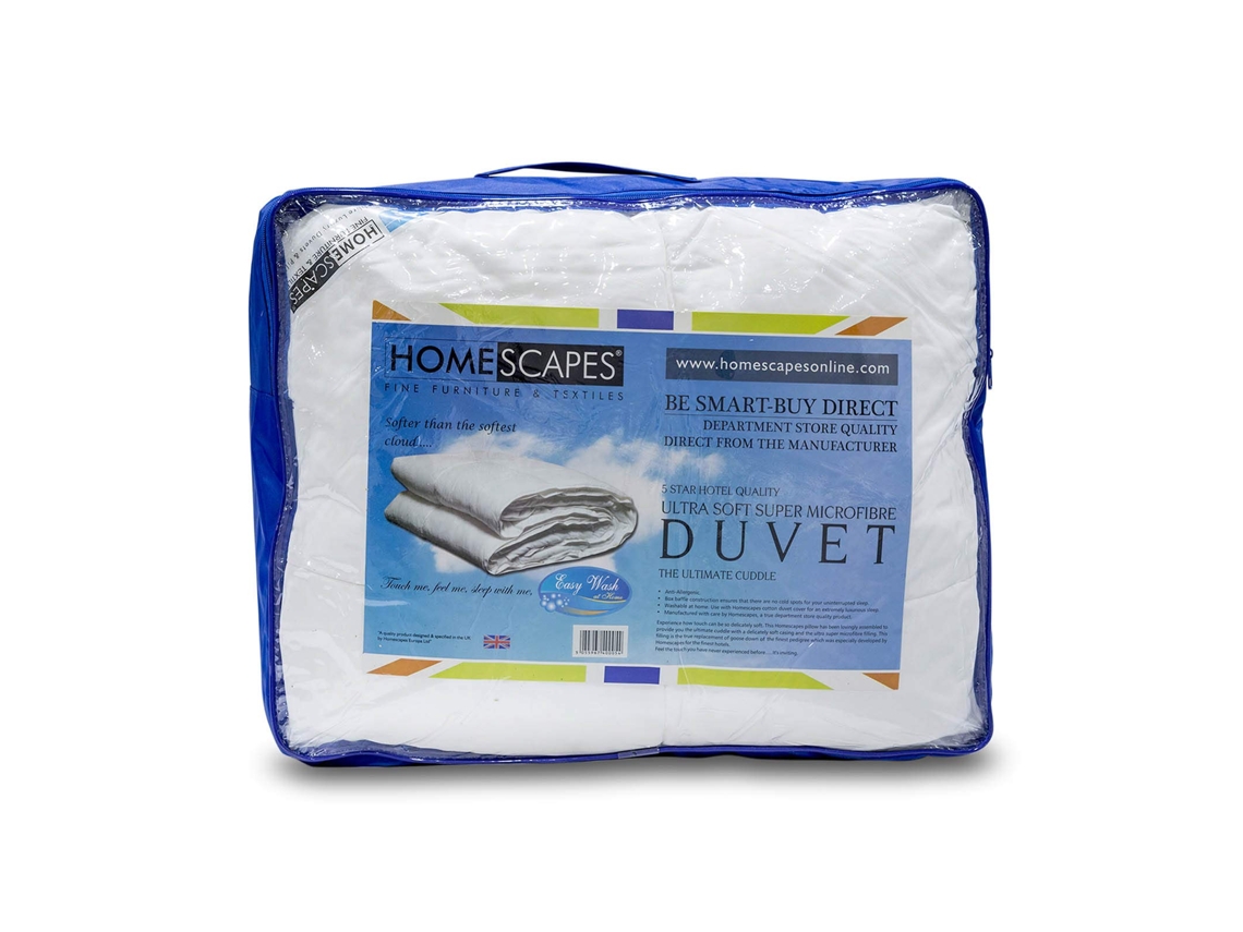 Edredão Homescapes Luxury Hotel Quality Super Tog Size Branco (135x200)