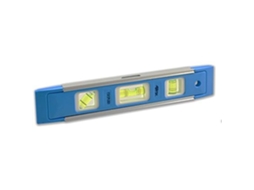 Nível De Bolha Magnético Profissional Ferrestock Fskspl001 Com Base Magnética E Três Bulbos Tubulares, 225 Mm