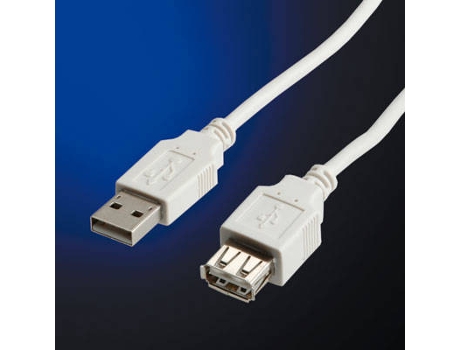 Cabo de Dados CONNECTION N&C (USB A - 1.8 m - Bege)