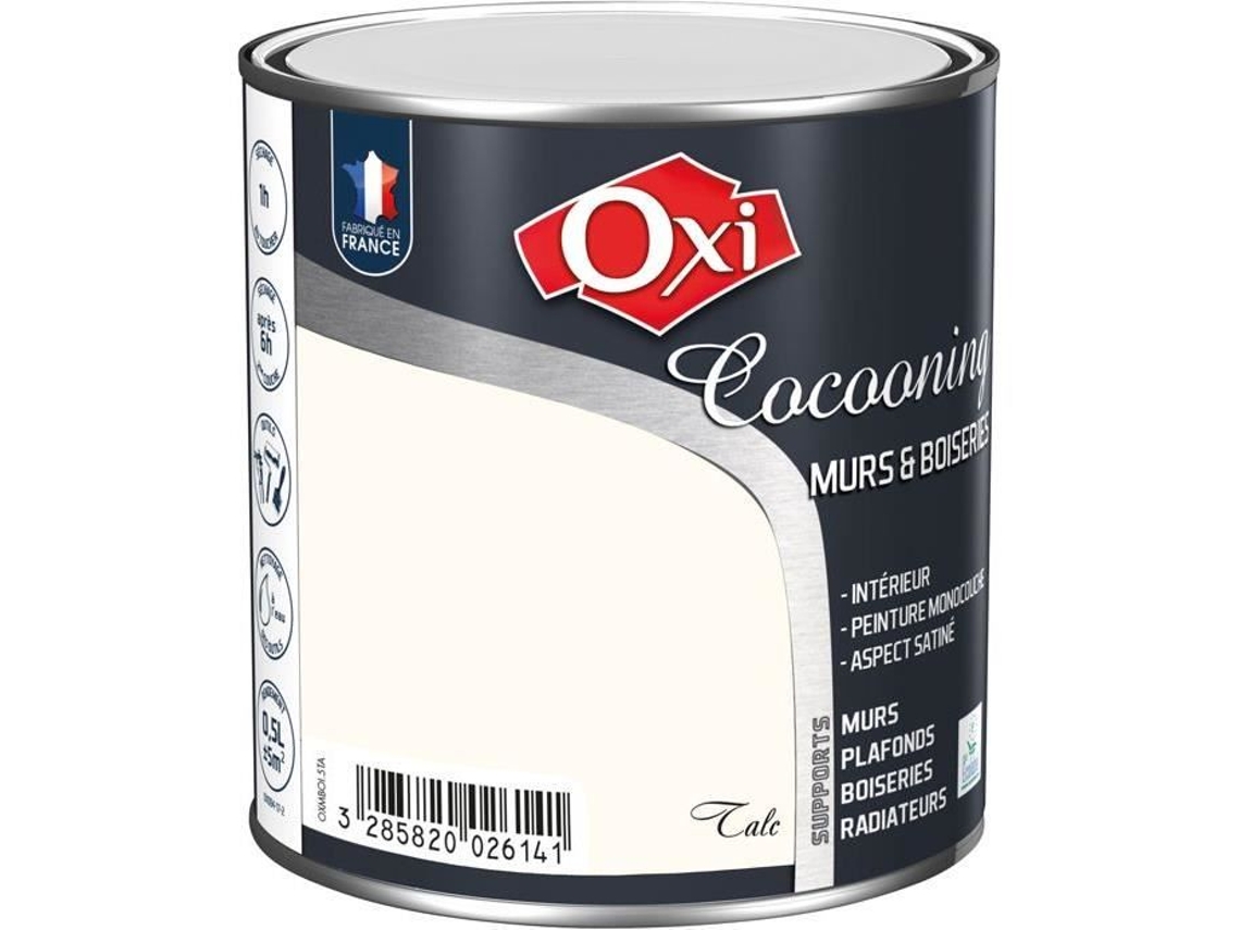 Tinta Acrílica Paredes De Madeira Talco Acetinada 0,5l Oxi Interior Cetim Branco