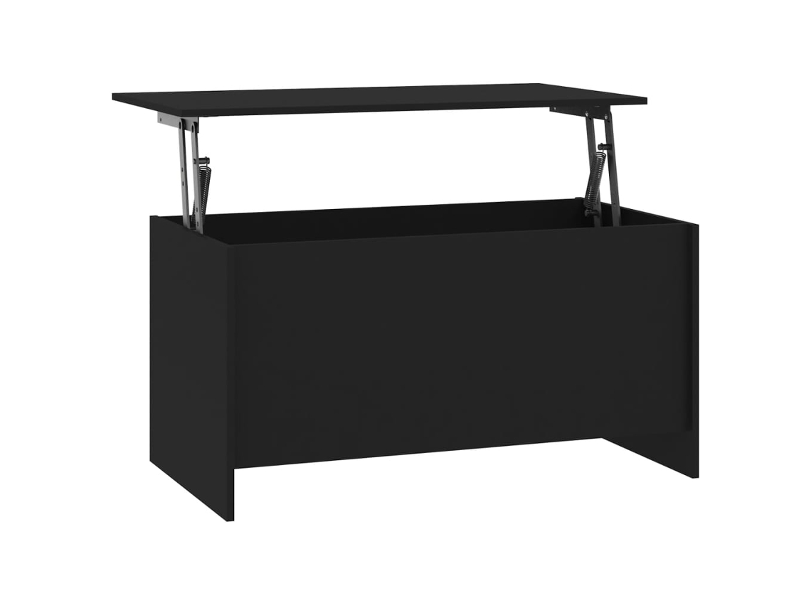 Coffee Table, Coffee Tables Vidaxl Preto Madeira Processada (102 X 55 X 52.5 Cm)