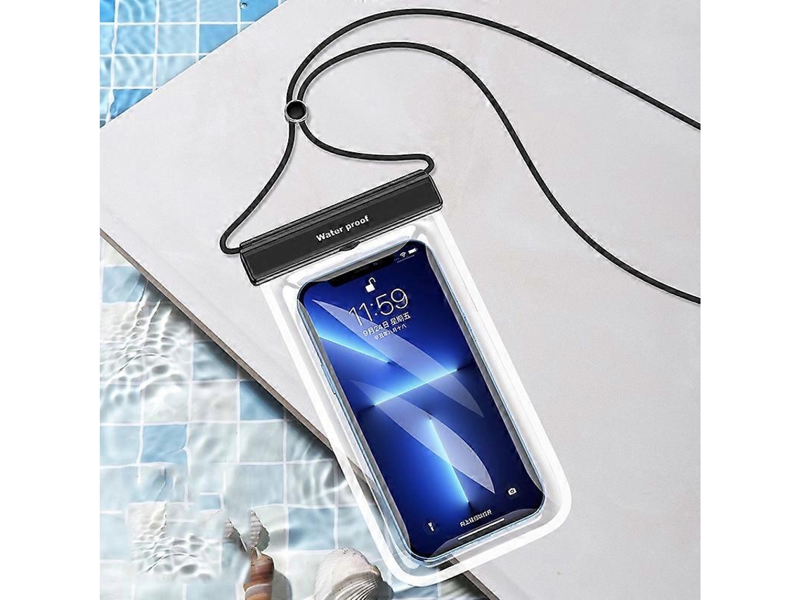 Bolsa Para Celular Impermeável E À Prova De Poeira Em Tpu Transparente Para Natação E Mergulho