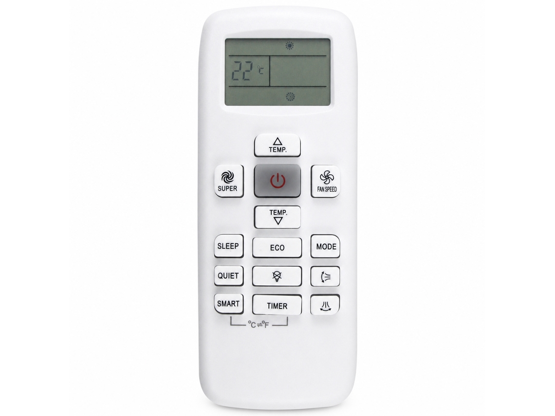 Comando À Distância Para Ar Condicionado Compatível Com Hisense Rch-ruy-0_dae