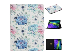 Capa de couro com estampa floral Webake para iPad 10ª geração (10,9 polegadas, 2022)