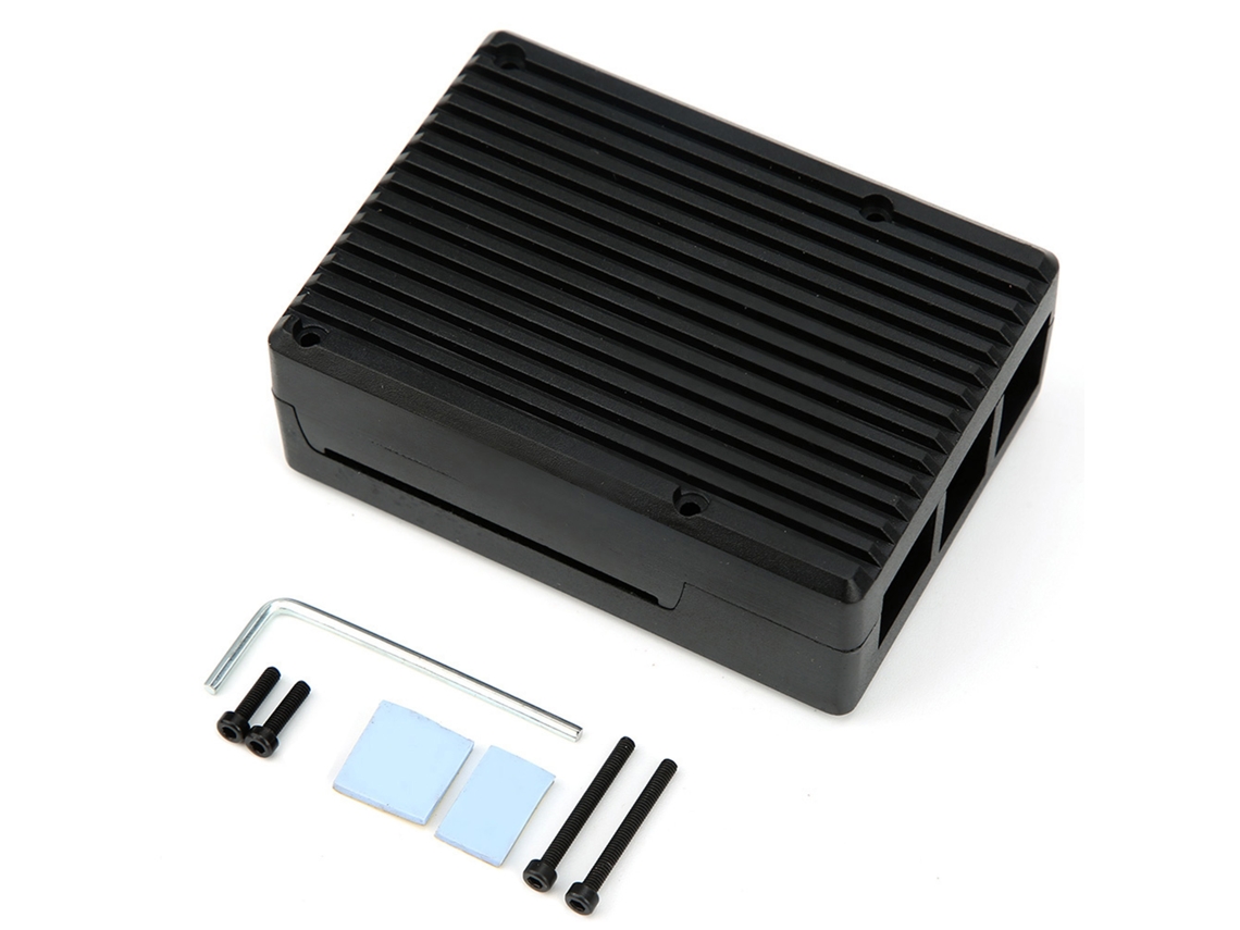 Laxiscreed Chassis De Alumínio Para Raspberry Pi 4 - Compatível Com Componentes Da Placa-mãe