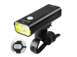 Farol Bicicleta 400lumens Controle Remoto Ipx8 Preto Yizhood