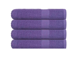 Vidaxl Toalhas De Sauna Frogn 4 Pcs 80x200 Cm 360 G/m² Roxo