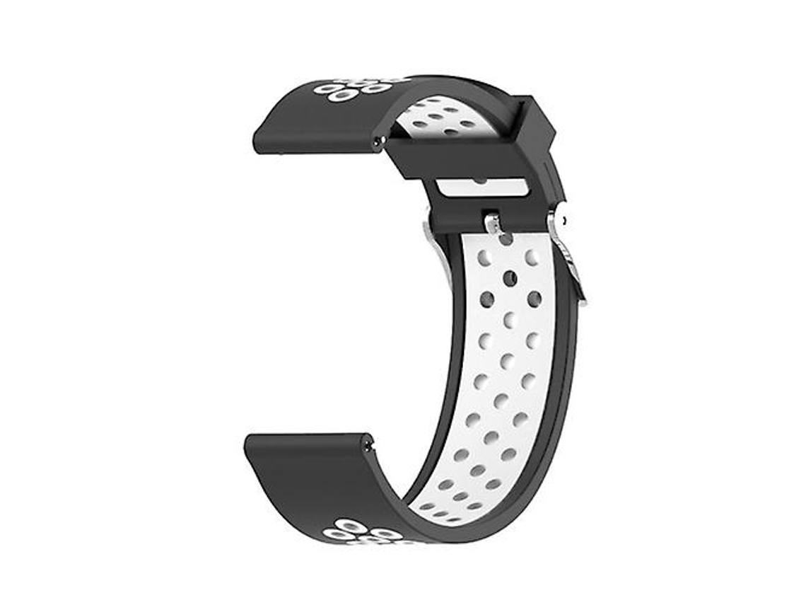 Lurelia Pulseira, Compatível Com Garmin Forerunner 245 Bicolor Preto Branco, Acabamento Moderno