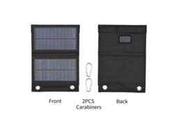 Carregador Solar Portátil Colapsível 4W com Porta USB Primerox