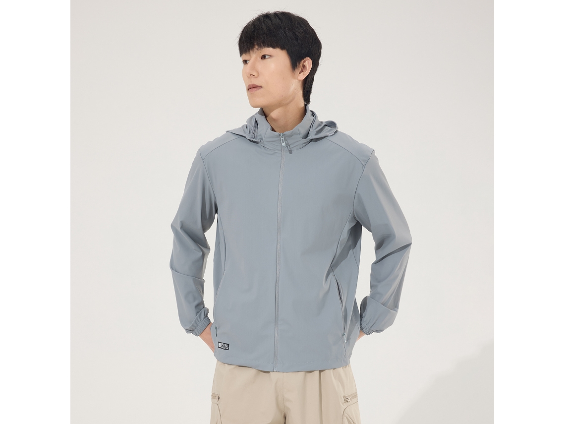 Camisa De Proteção Solar Masculina Yuysan, Manga Comprida, Secagem Rápida, Proteção Uv, Com Chapéu Removível