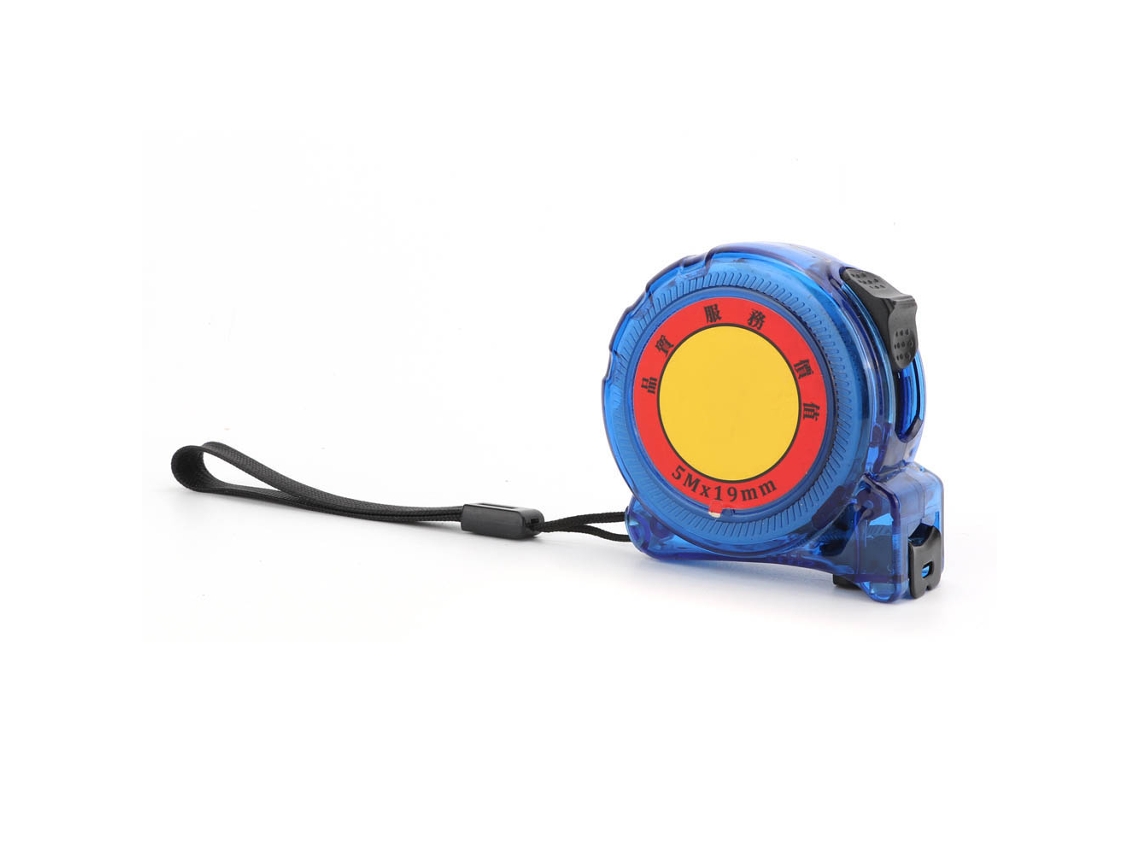 Fita métrica de aço 5m com alça e clip para cinto | S/MARCA