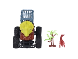 Primerox brinquedo Caminhão Transporte Dinossauro Inércia Portas Móveis para Crianças 3+ Anos