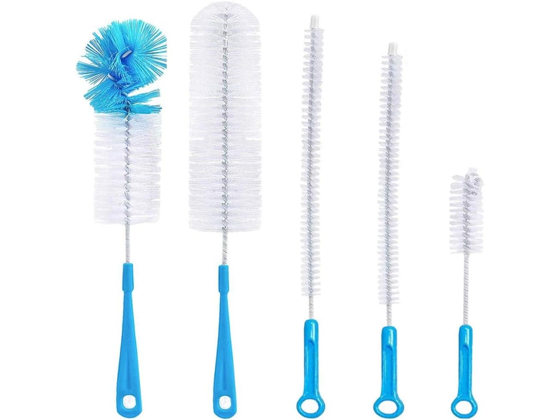 Escovas Para Mamadeira Escova De Limpeza De Mamadeira Com Cabo Longo, 5 Peças