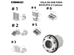 Bike Hub Lock Set Tanke 3/6, Universal Freehub Spring Claw, Road/mtb Stainless Steel Cycling Parts Vayotoy