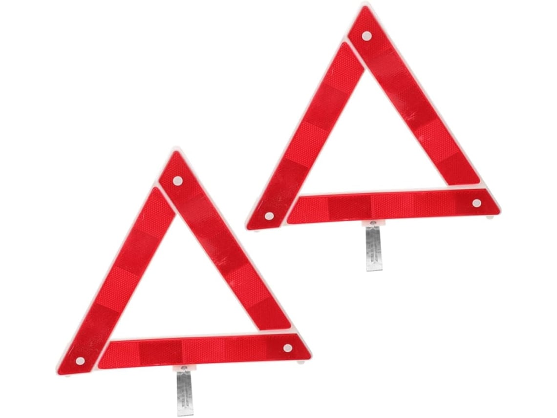 Kit De Sinalização Refletiva Triangular Dobrável De 2 Peças