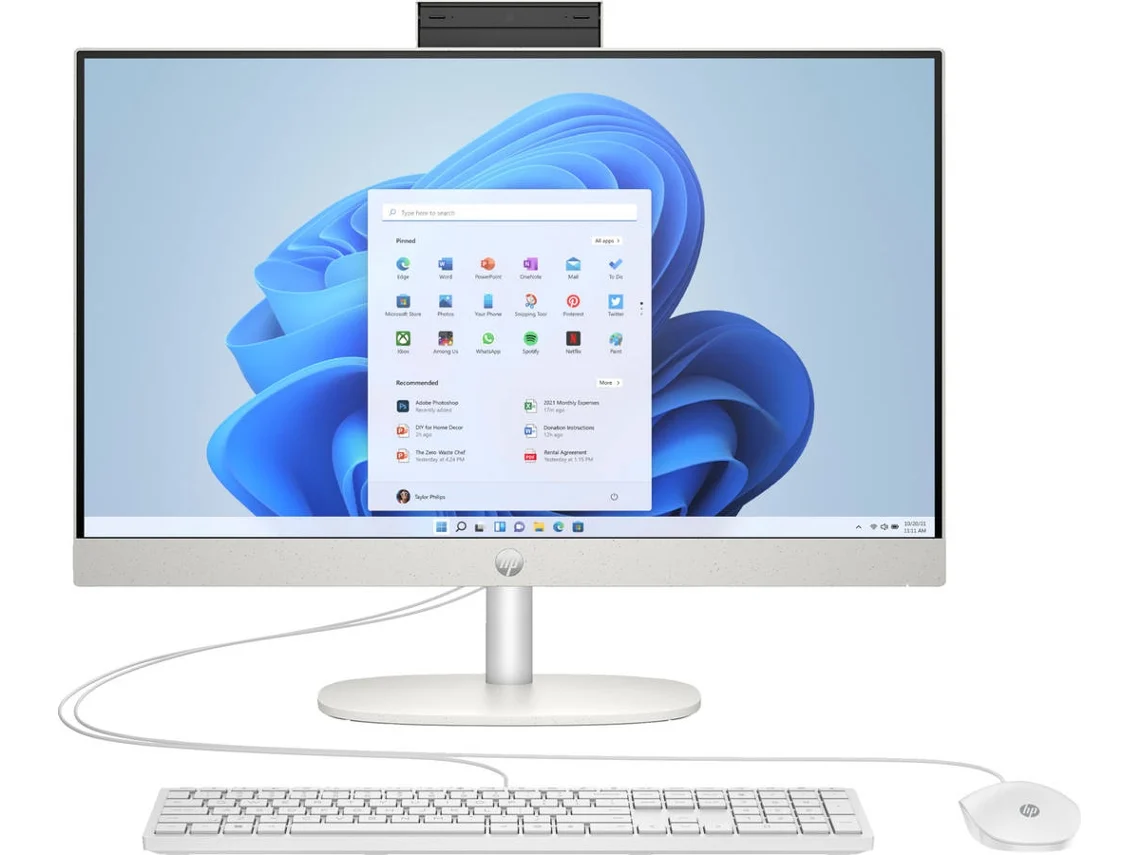 All in One HP 24-CR0020NP (Outlet Caixa Aberta - 23.8'' - AMD Ryzen 5 7520U - RAM: 16 GB - 512 GB SSD PCIe - AMD Radeon Graphics)