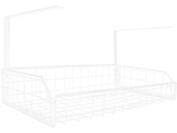 Organizador De Cabos Grande Branco, Cesto De Armazenamento Para Debaixo Da Mesa