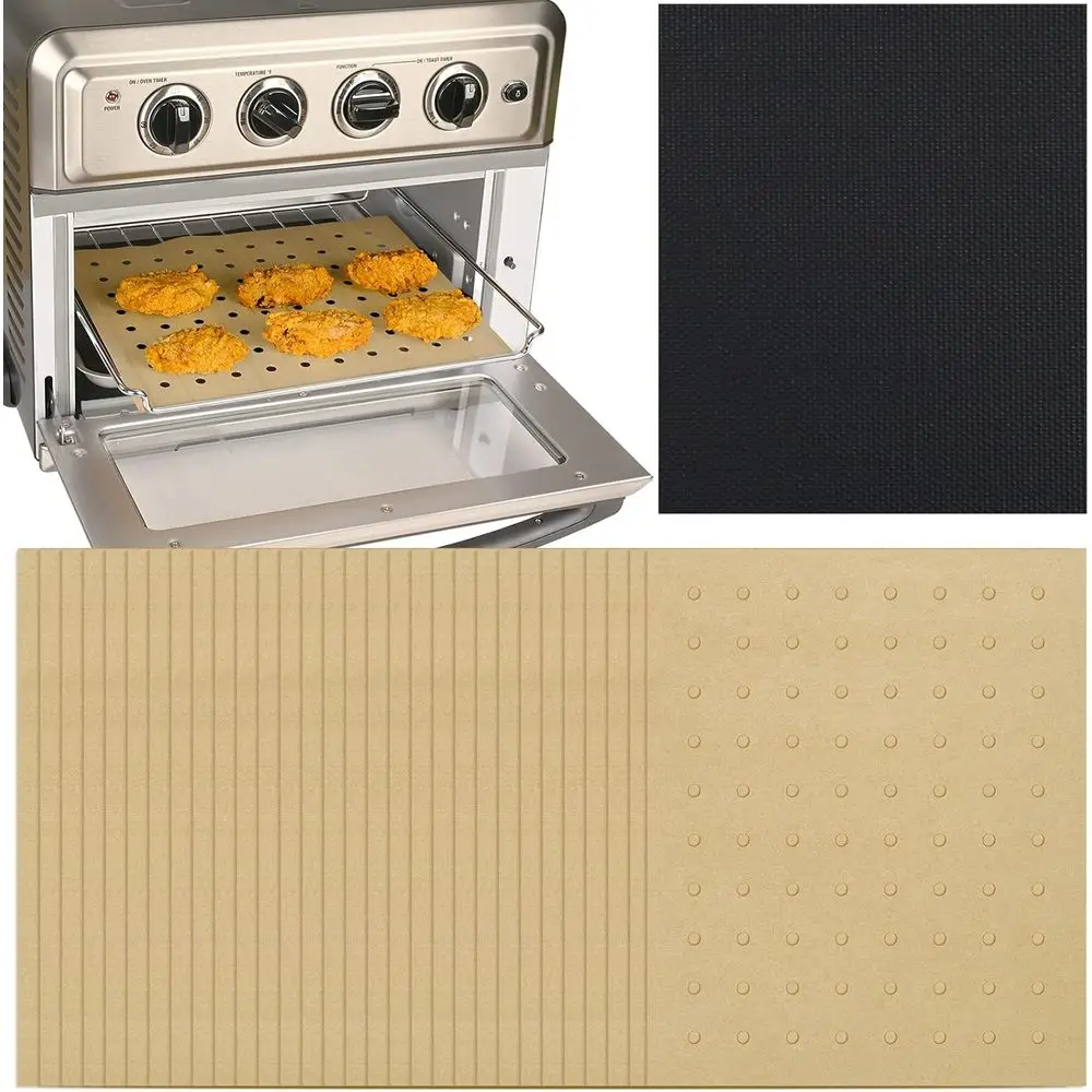 100 Forros De Papel Manteiga Não Branqueado, 11 X 9 Polegadas, Compatíveis Com Air Fryers/fornos Standard