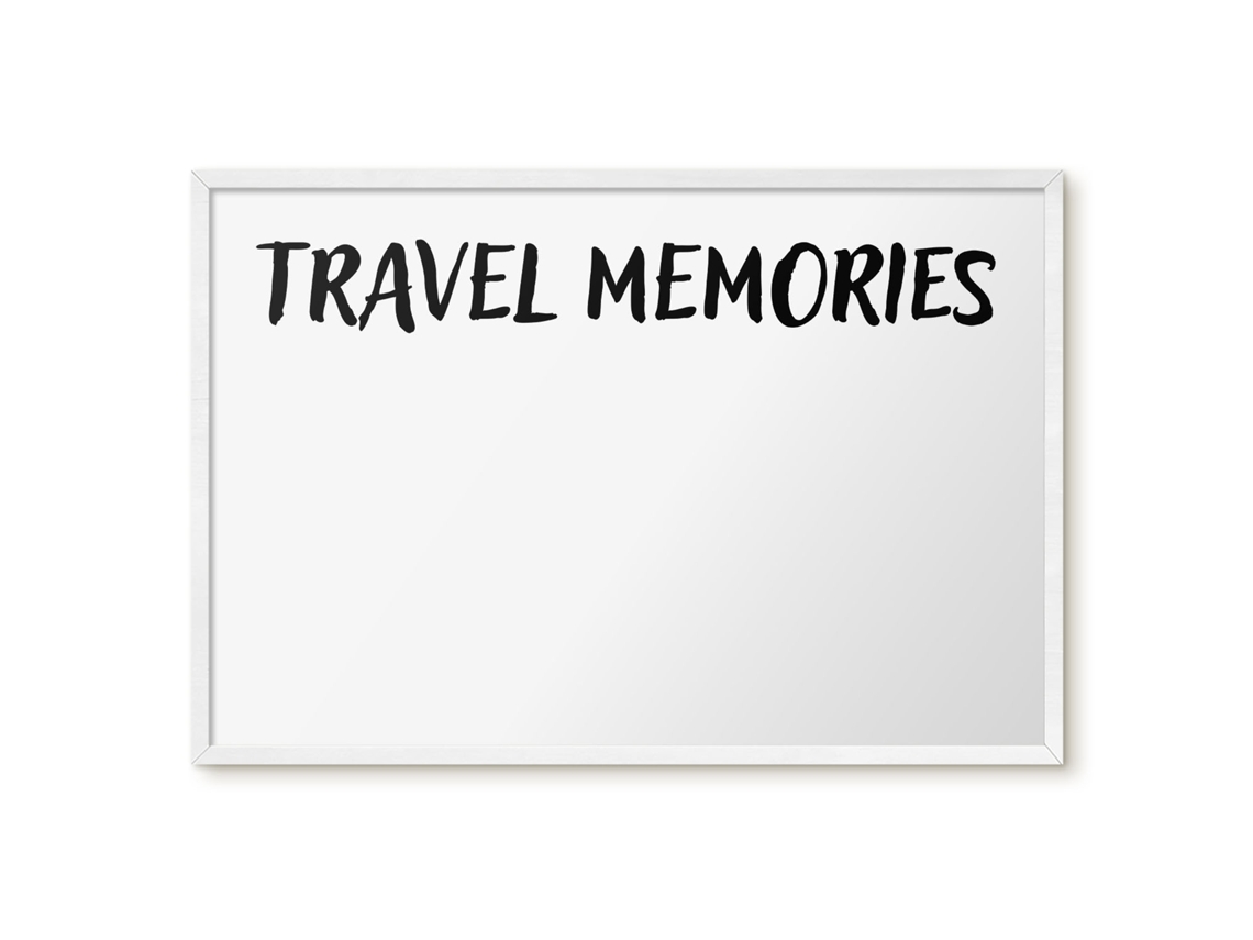 Magnetic Glass Board Travel Memories For The Hall Espelharte (60x40 Cm)