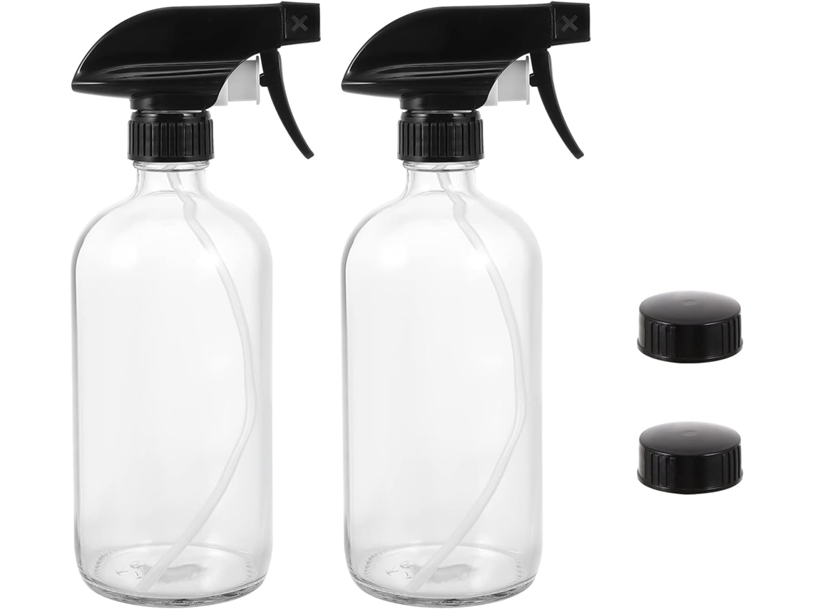 De 2 Frascos De Vidro Com Spray, Frascos Cosméticos Portáteis Com Tampas Para Viagens E Uso.