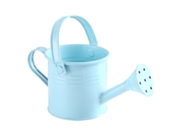 Mini Metal Watering Can, Light Azul, Portátil Com Hele, Garden Sprayer