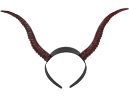 Tiara De Plástico Ajustável Com Chifres De Diabo Para Cosplay E