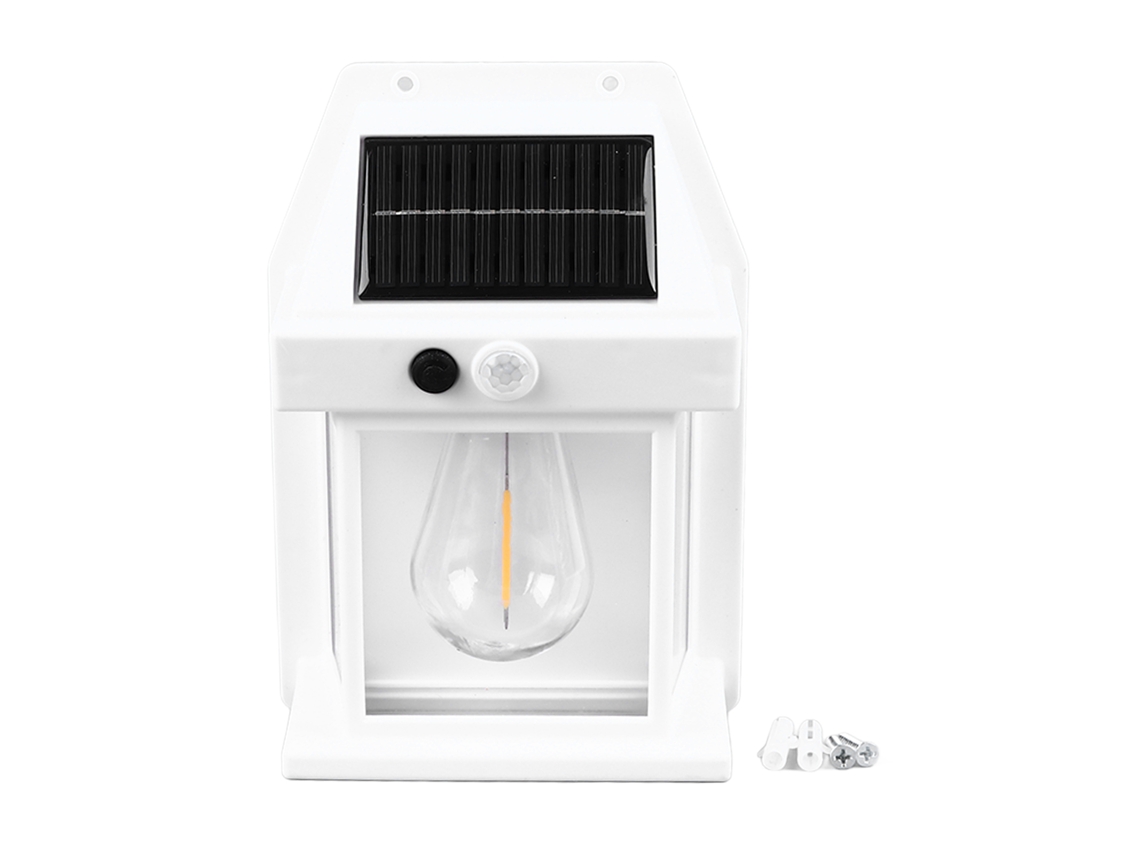 Ronjoe-luz Solar De Parede Tungstênio Externa 1800mah Com Sensor De Movimento À Prova D'água