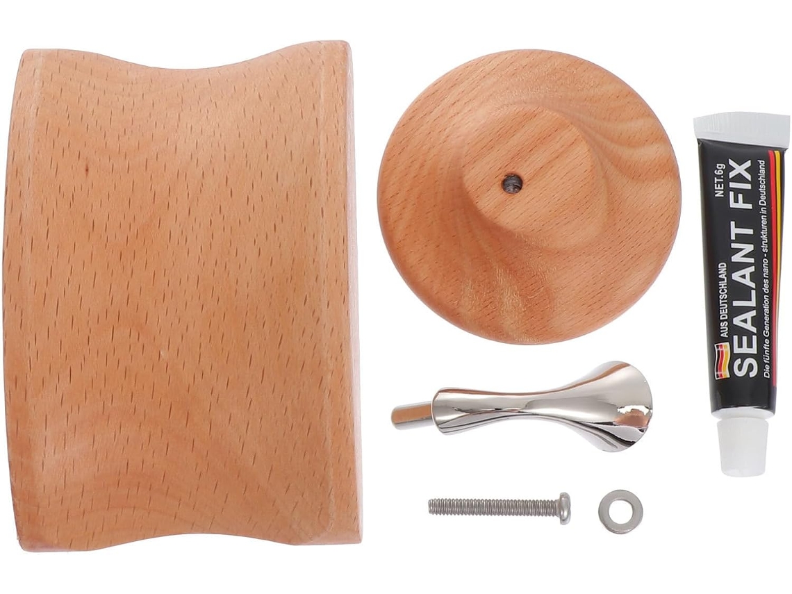 Garneck Support Casque Mural En Alliage Et Bois Avec Fixation Sans Perçage, Pour Chambre Et