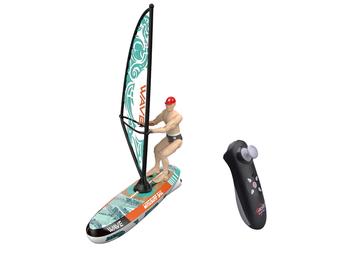 Barco Rc Amarelo Nº 2.4g, Veleiro Colorido com Vela Oscilante, Utilização em Piscinas, Modelo Brinquedo Veículos Subaquáticos Equilíbrio. MDUG