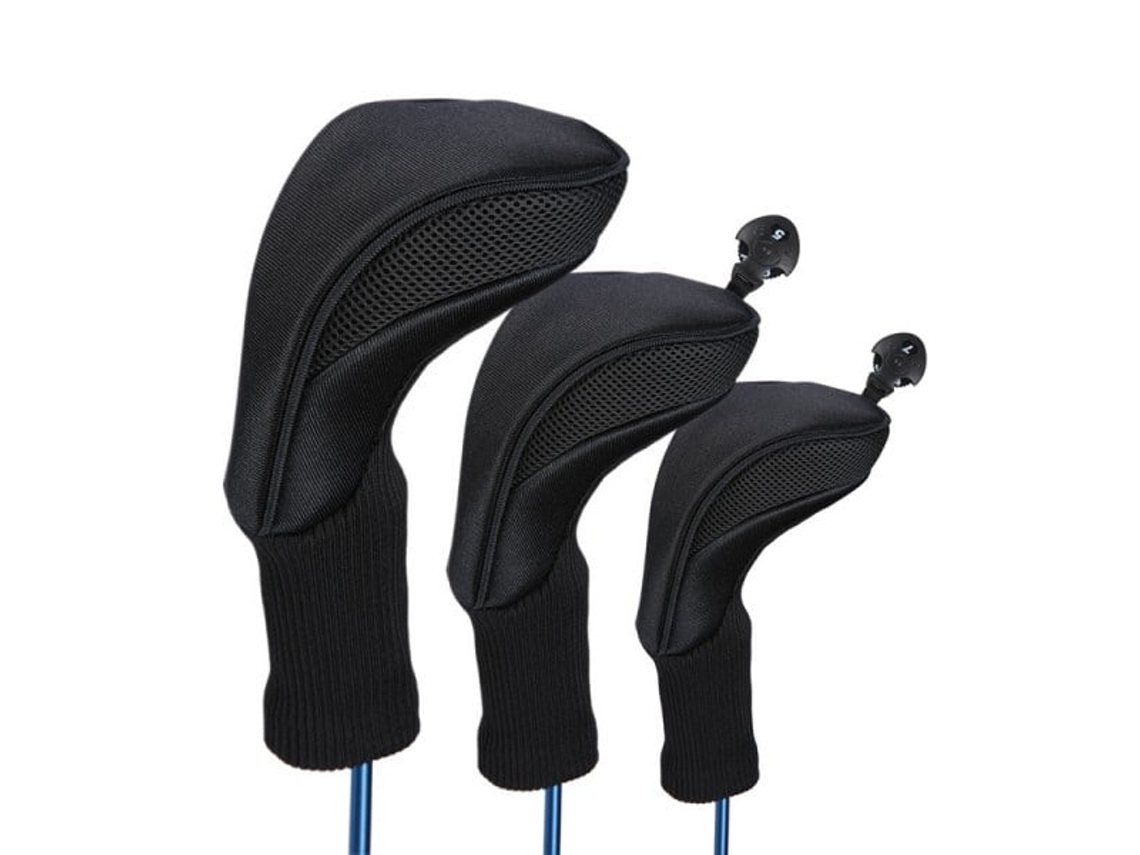 Conjunto de 3 Capas BRILVIBERA tricotadas para Driver, Fairway e Híbrido