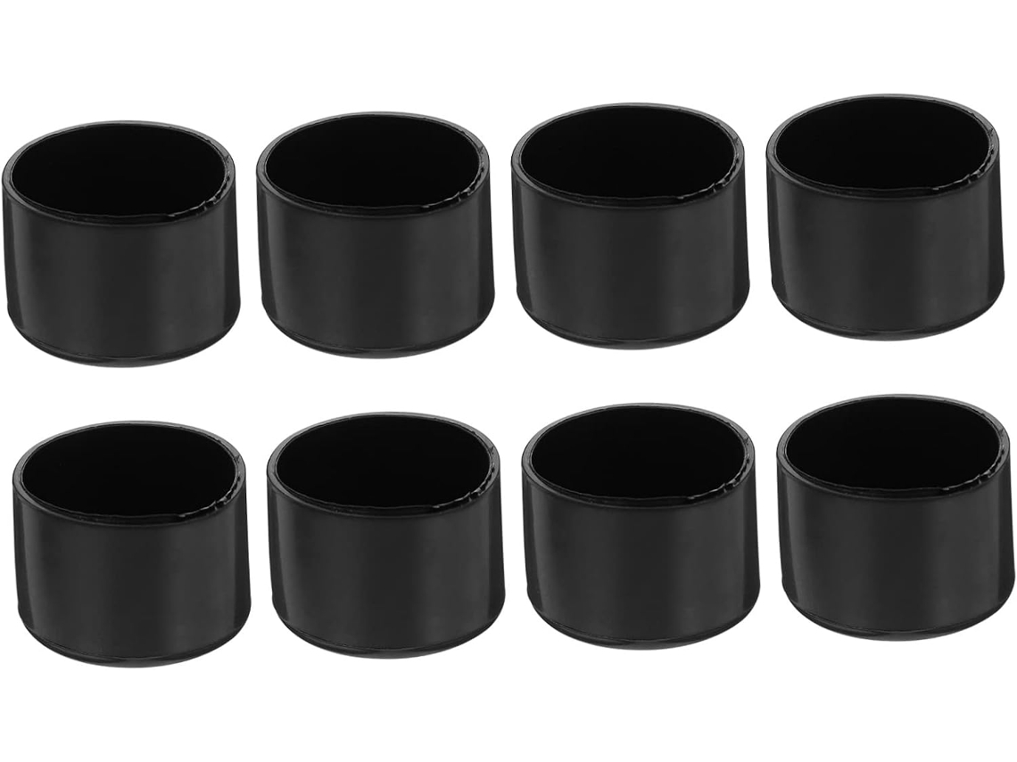 Conjunto De 8 Protetores Piso Para Pés Cadeiras, Almofadas Redondas De 19mm Para Móveis, Capas Antiderrapantes E