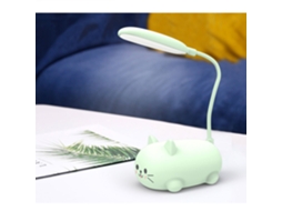 Candeiro de Mesa com Tema Gatos, 26 Cm, para Decoração Interna, Ambiente Relaxante Ideal Quartos Meninas e Infantis STELASPLEN