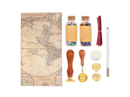 Set De Sellos De Cera Retro Con Patrones Tridimensionales Y Colores Brillantes