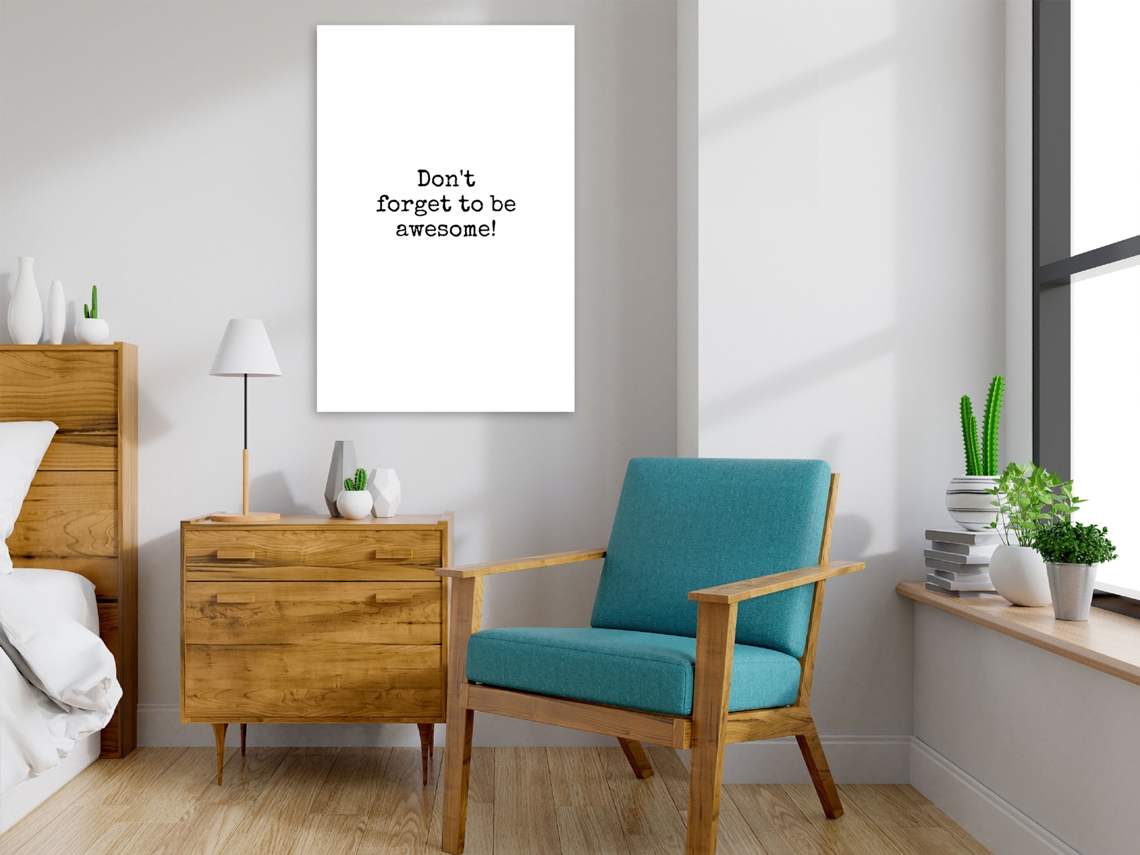 Quadro ARTGEIST Don't Forget to Be Awesome! (1 Part) Vertical (60x90)
