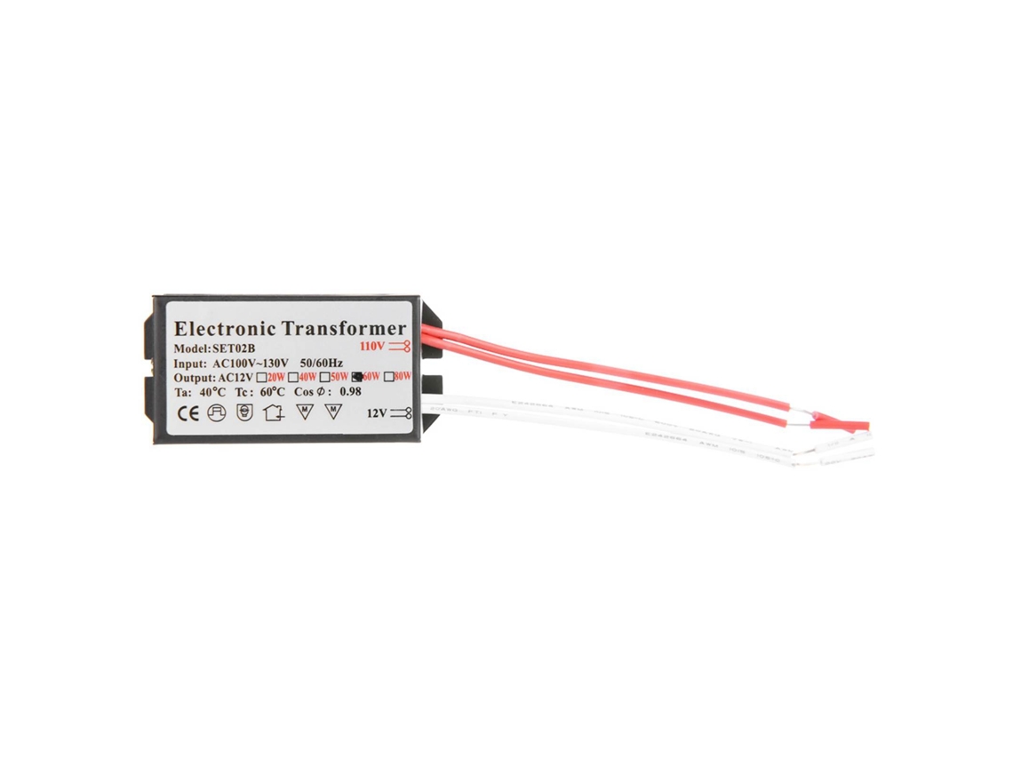 Transformador Eletrônico Conversor 110v para 12v 60w