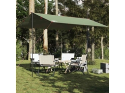 Vidaxl Lona De Campismo 360x294 Cm Impermeável Verde