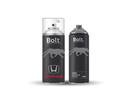 Pack Tinta Spray Honda Metlica De Duas Camadas Verniz 1k 400ml Bolt Spray Premium Paint (yr538m A/yr538 3 New Beige)