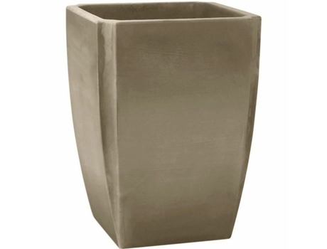 Vaso ECOLUX Ø 47 Cm Cinzento Plástico Quadrado