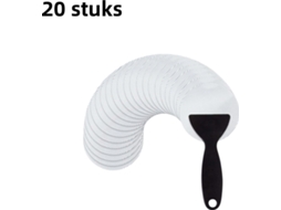 20 Unidades‑adesivos Antiderrapantes Redondos 8×8 Cm, Impermeáveis, Brancos, Para Banho