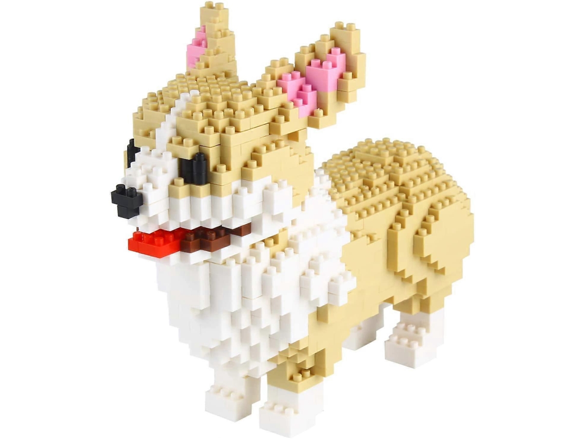 Blocos de construção para cães em miniatura, 950 peças, 15813 cm, Slowmoose (Welsh Corgi)