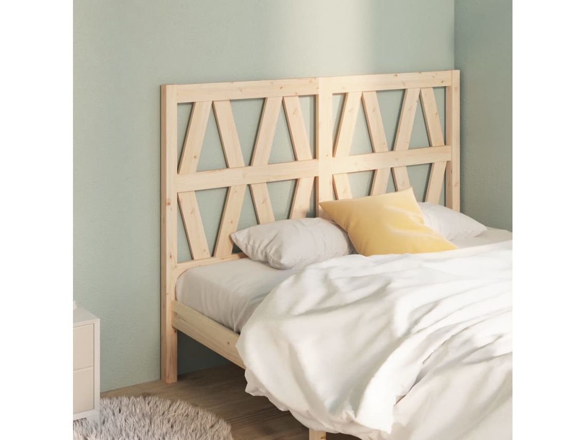 Vidaxl Cabeceira De Cama 141x4x100 Cm Pinho Maciço