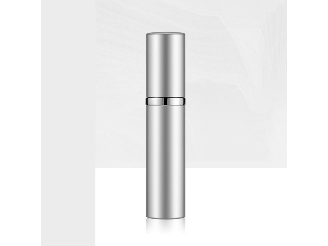 Mini Frasco Portátil de Alumínio Recarregável para Perfume em Spray de 5ml MDUG (prateado)
