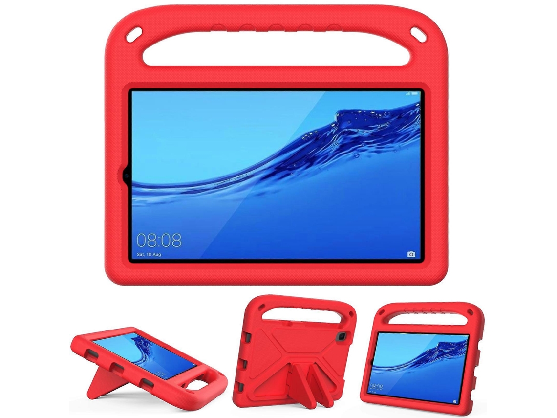 Capa Protetora Portátil Eva À Prova De Choque E Antiqueda Com Suporte Triangular Para Huawei Mediapad M5 Lite De 8,0 Polegadas