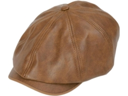 Boina masculina SFUSHOS, couro PU, estilo retrô, inverno