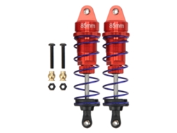 Amortecedores Ajustáveis De Liga De Alumínio Anti-roubo Para Carro Rc 1/10 Mola Damper Peças De Atualização Vermelho 2 Peças