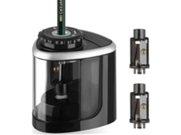 Apontador Elétrico, Apontador Automático Com Recipiente Para Casa, Escritório E Escola, Funciona Com Bateria Aquaforge