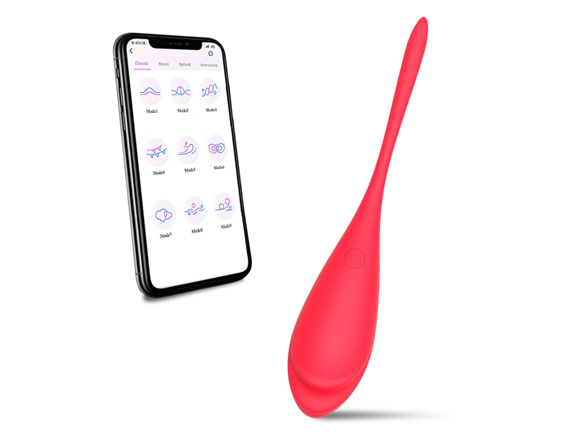 Vibrador BO-GM118 vibração de 9 frequências, controle remoto APP