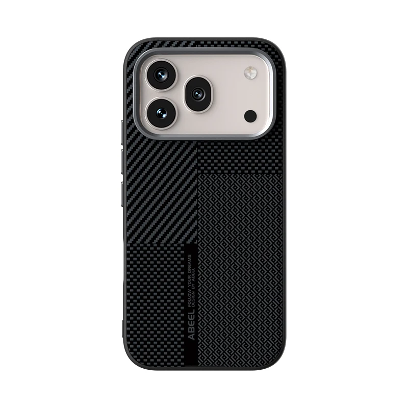 Capa Magnética Para Celular (honor Magic8 Lite) Com Textura De Fibra De Carbono E Proteção De Lente Em Metal, Capa Rígida.