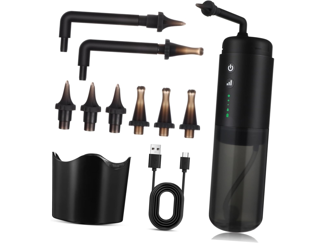 Limpador Ouvido Automático Pressões Ajustáveis Portátil Seguro para Remoção Cera Adultos ZYBLSSBB